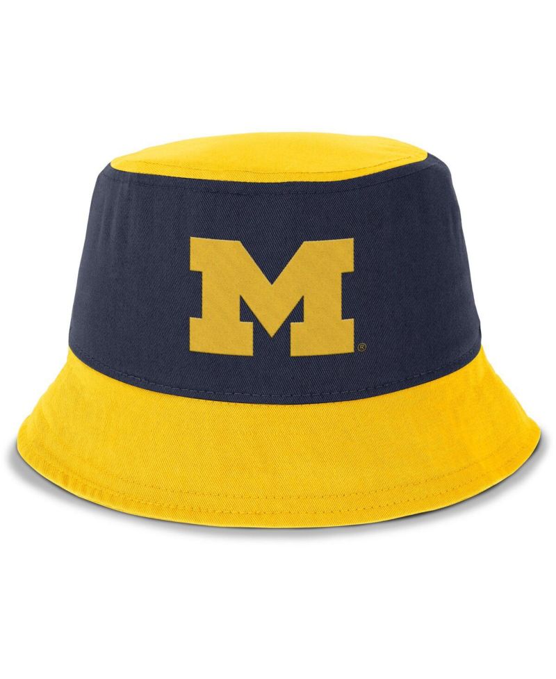 Men's Navy/Maize Michigan Wolverines Apex Bucket Hat
