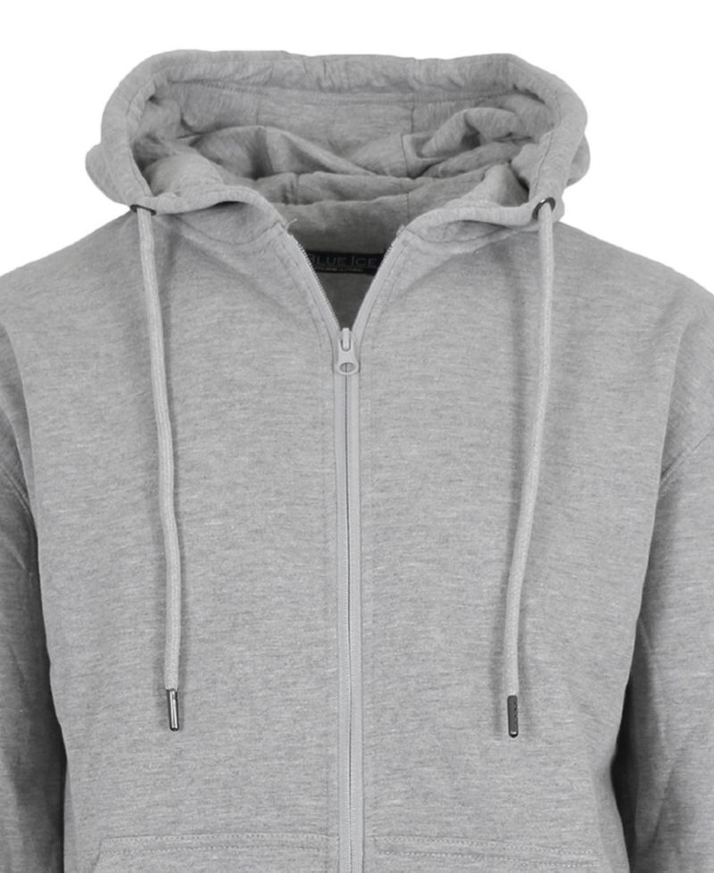 Men's Fleece-Lined Full-Zip Hoodie, Pack of 3