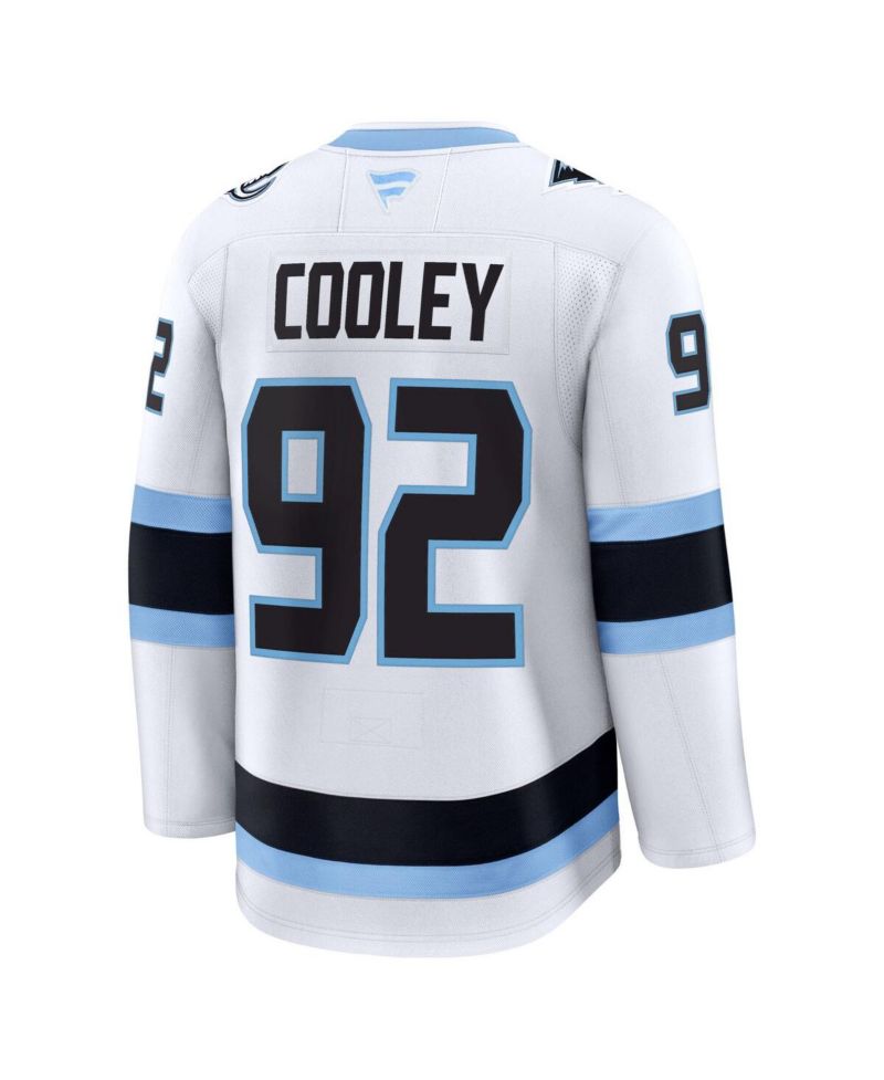 Men's Logan Cooley White Utah Mammoth Away Premium Player Jersey
