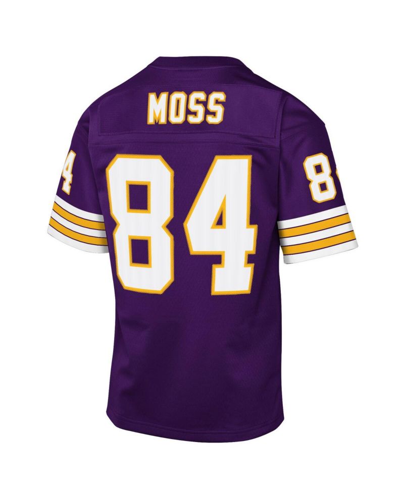 Big Boys and Girls Randy Moss Purple Minnesota Vikings 1998 Throwback Fashion Jersey