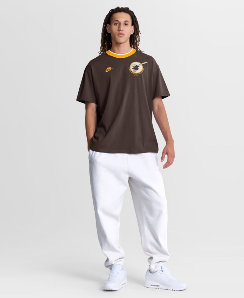 Men's Brown San Diego Padres Cooperstown Collection Ringer T-Shirt