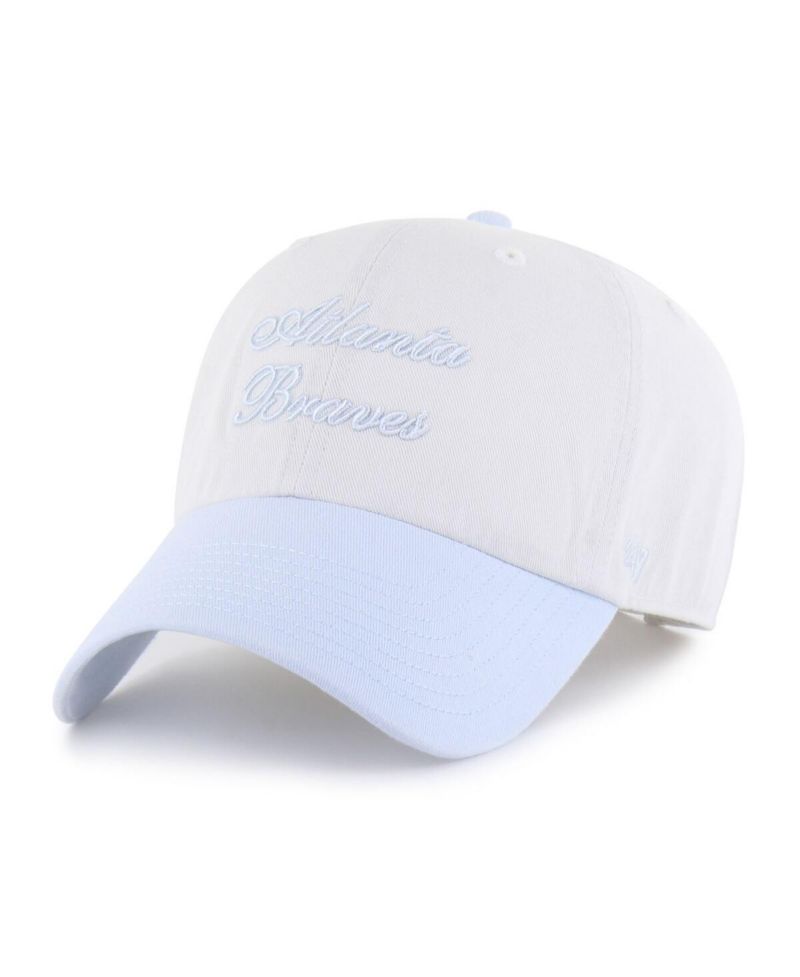 Women's White/Light Blue Atlanta Braves Gelato Two-Tone Clean Up Adjustable Hat