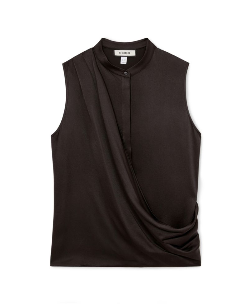 Women's Gia Silk Draped Blouse