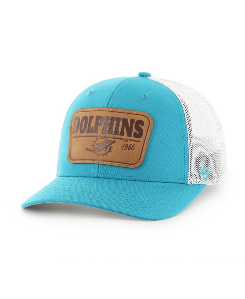 Men's Aqua/White Miami Dolphins Thrash Trophy Flex Hat