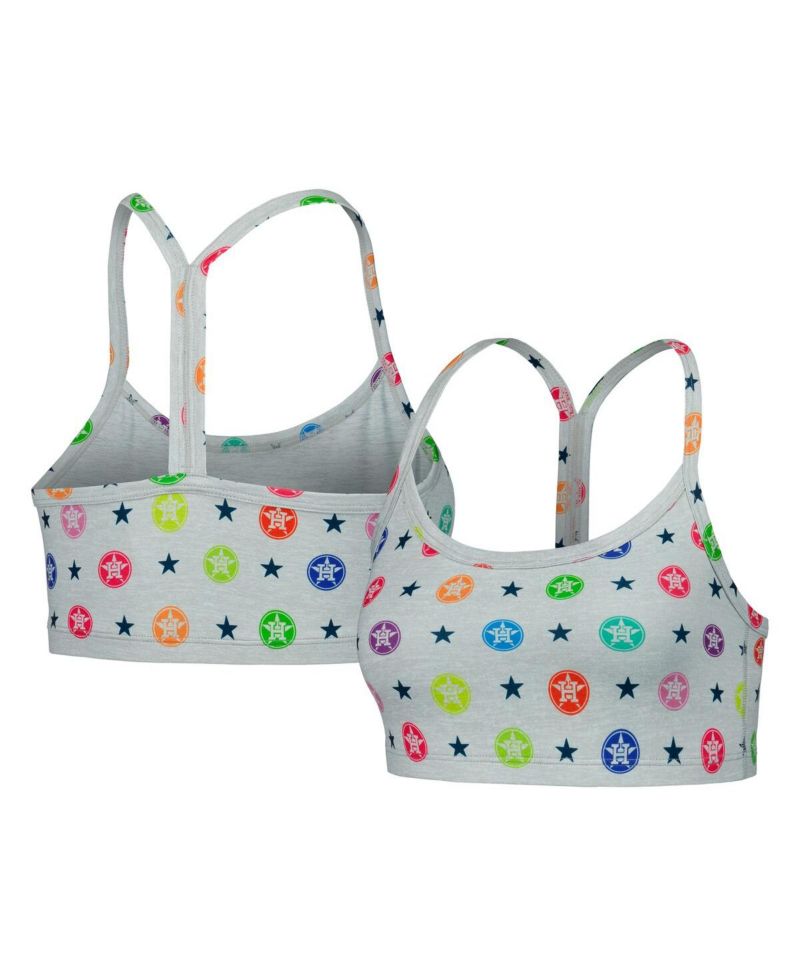 Women's Gray Houston Astros TLC Rainbow Bra