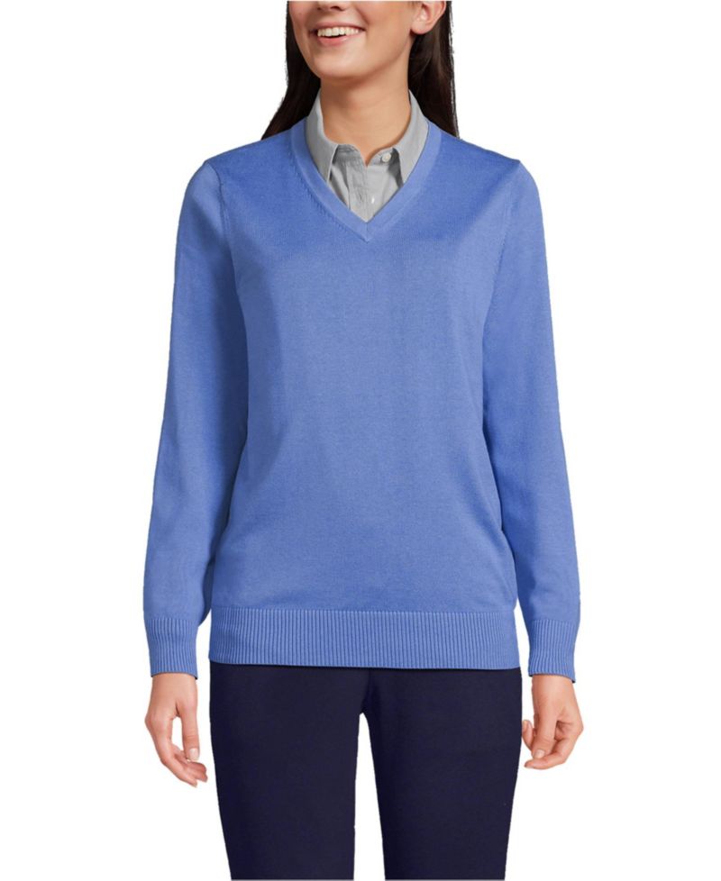 Men's Unisex Cotton Modal V-neck Pullover Sweater
