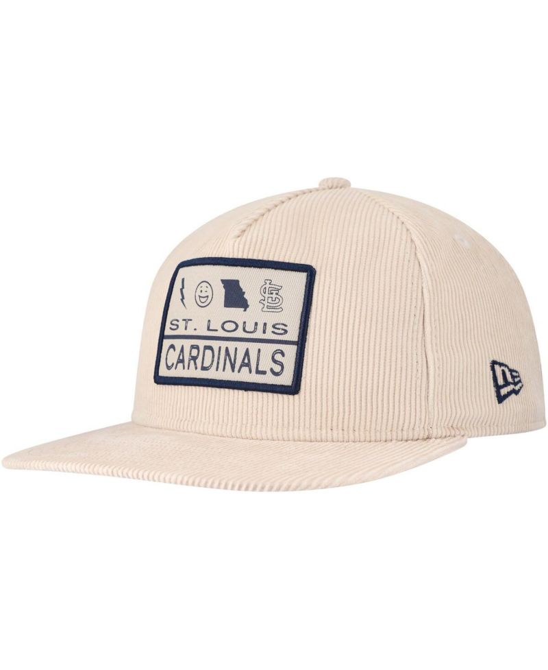 Men's Khaki St. Louis Cardinals Summer Essential Golfer Snapback Hat