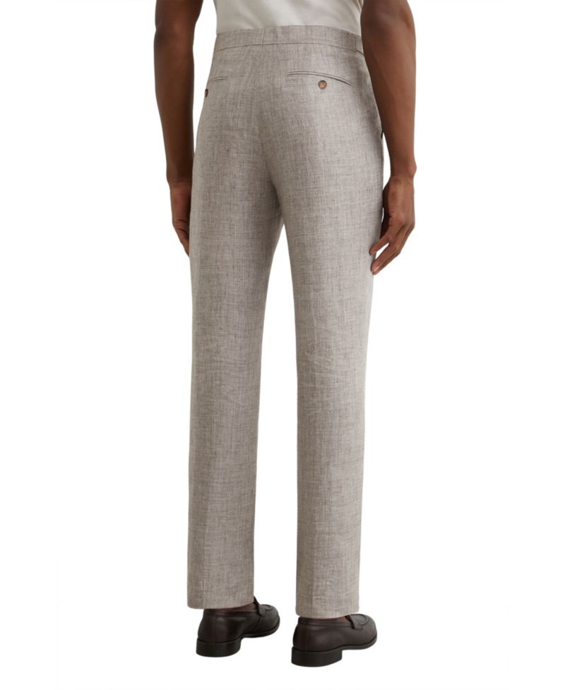 Men's Amore Linen Tailored-Fit Suit Pants