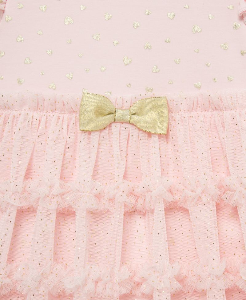 Baby Girls' Heart Shine Tutu Popover Dress and Headband, 2-Piece Set