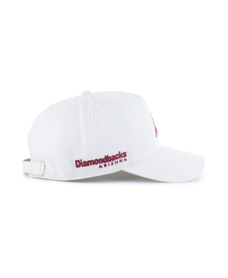 Men's White Arizona Diamondbacks Foundational Pinch Offside Adjustable Hat