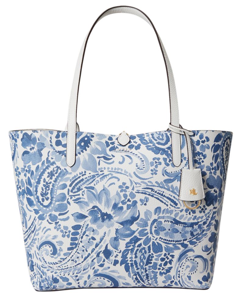 Faux-Leather Reversible Extra Large Tote Handbag