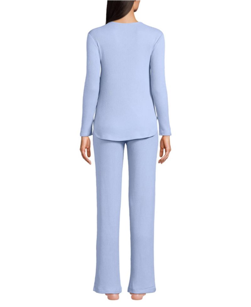 Petite Cozy 2 Piece Pajama Set - Long Sleeve Top and Pants