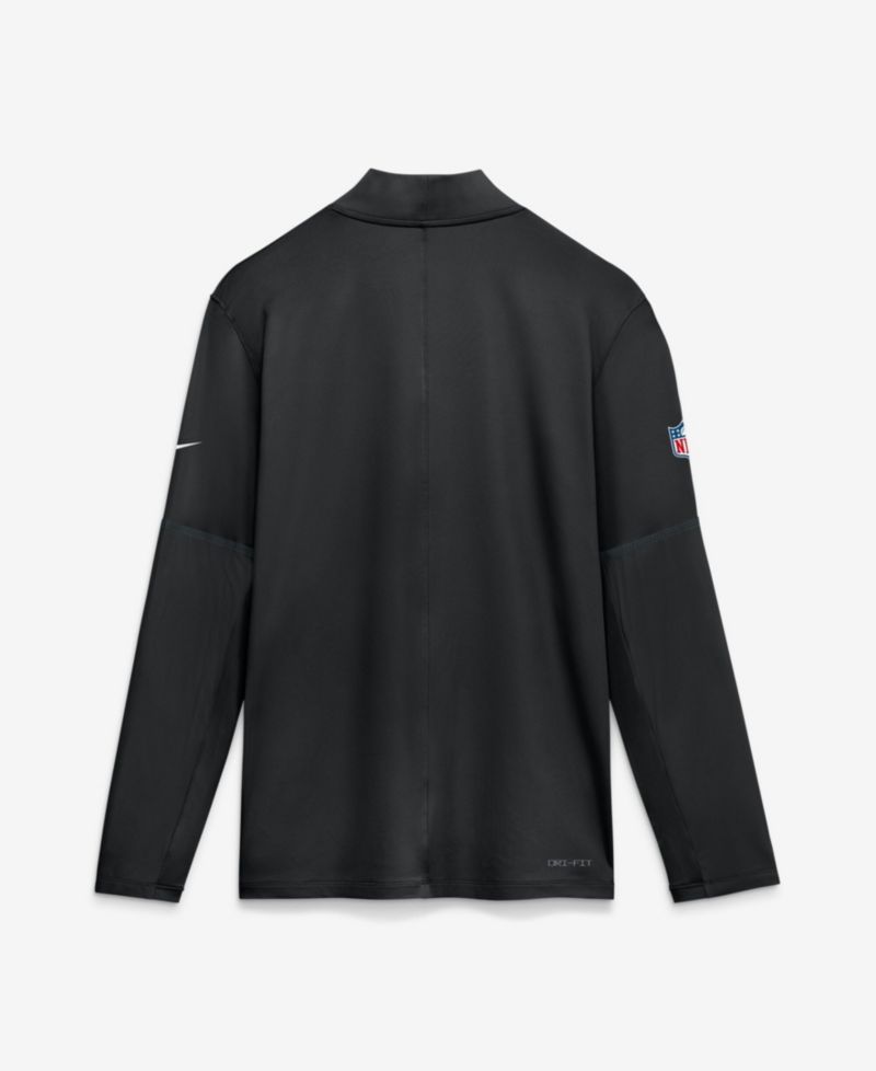 Men's Black Philadelphia Eagles Sideline Logo Glory Midweight Dri-FIT Half-Zip Pullover