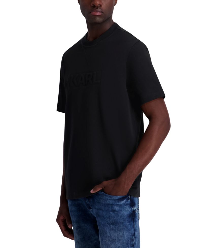 Men's Embossed Karl Logo Cotton T-Shirt