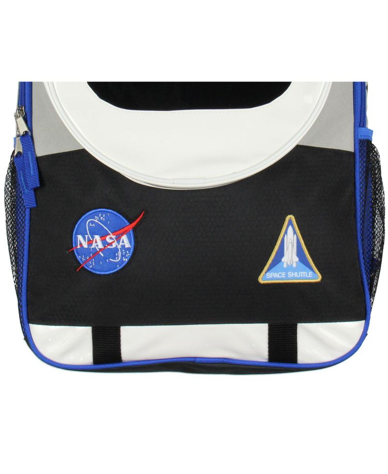 Astronaut 16" Backpack Space Shuttle Meatball Patches Travel Book Bag For Daily Use