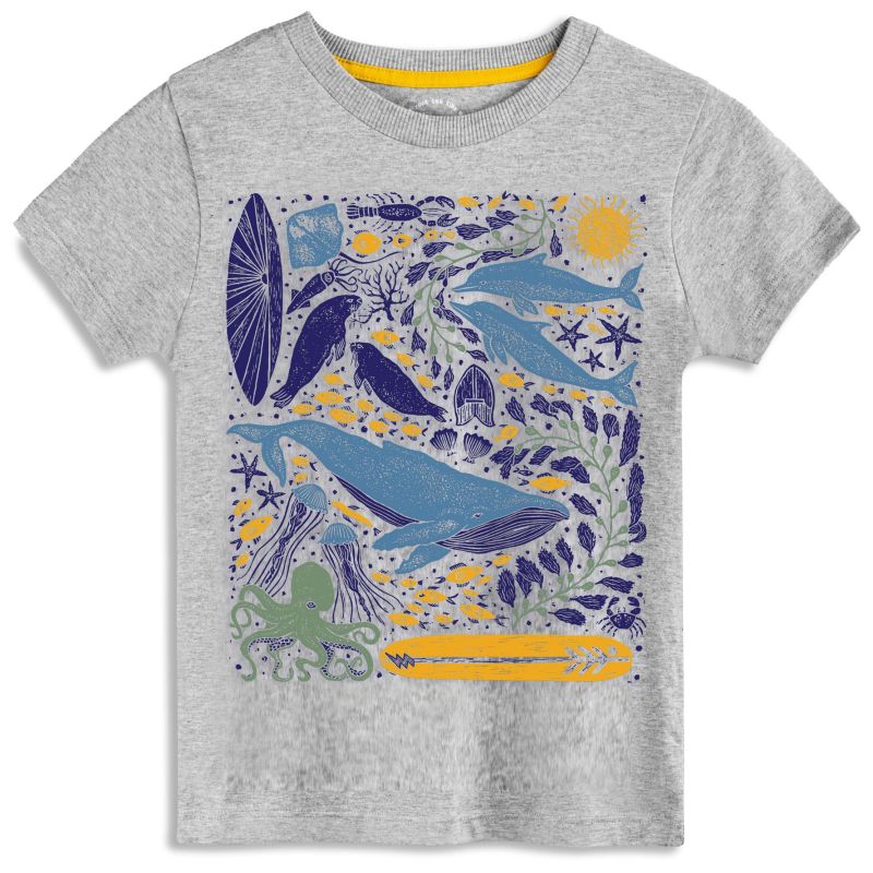 Boys and Girls Fair Trade Organic Cotton Graphic Short Sleeve T-Shirt