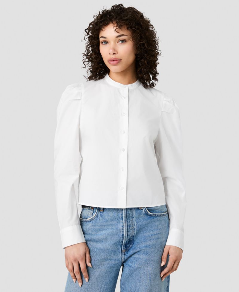 Women's Cambria Crewneck Button-Front Top