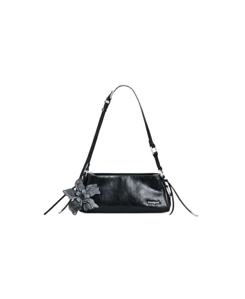 Medium Faux Leather Charm Bag