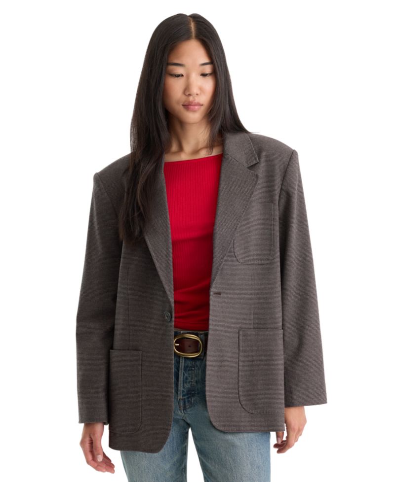 Women's Notch-Lapel Oversized Blazer