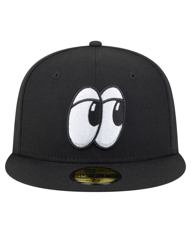 Men's Black Chattanooga Lookouts Authentic Collection 59FIFTY Hat
