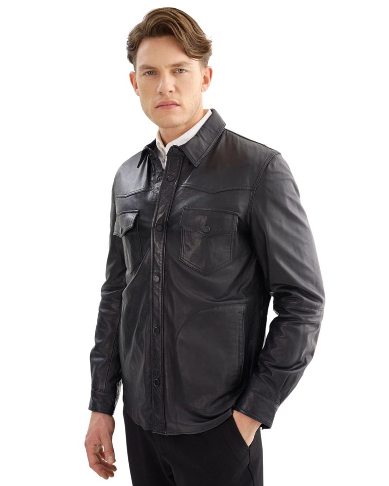 Men's Grant Leather Shirt