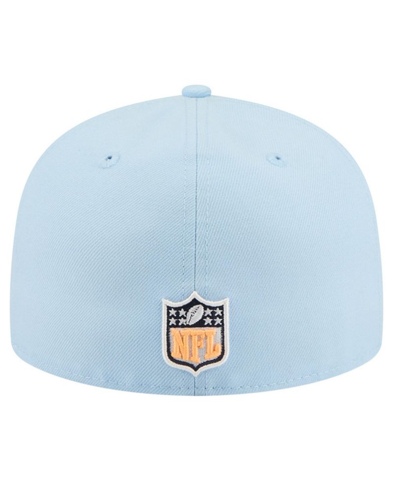 Men's Coastal Blue New England Patriots 59FIFTY Fitted Hat