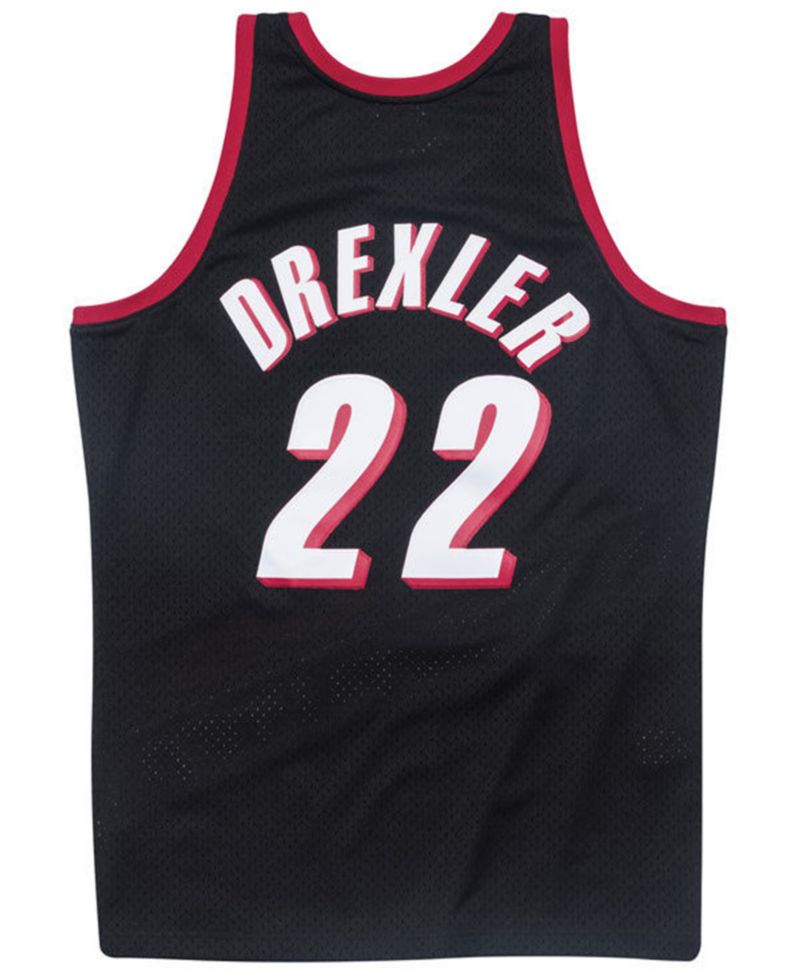 Big Boys Clyde Drexler Portland Trail Blazers Hardwood Classic Swingman Jersey