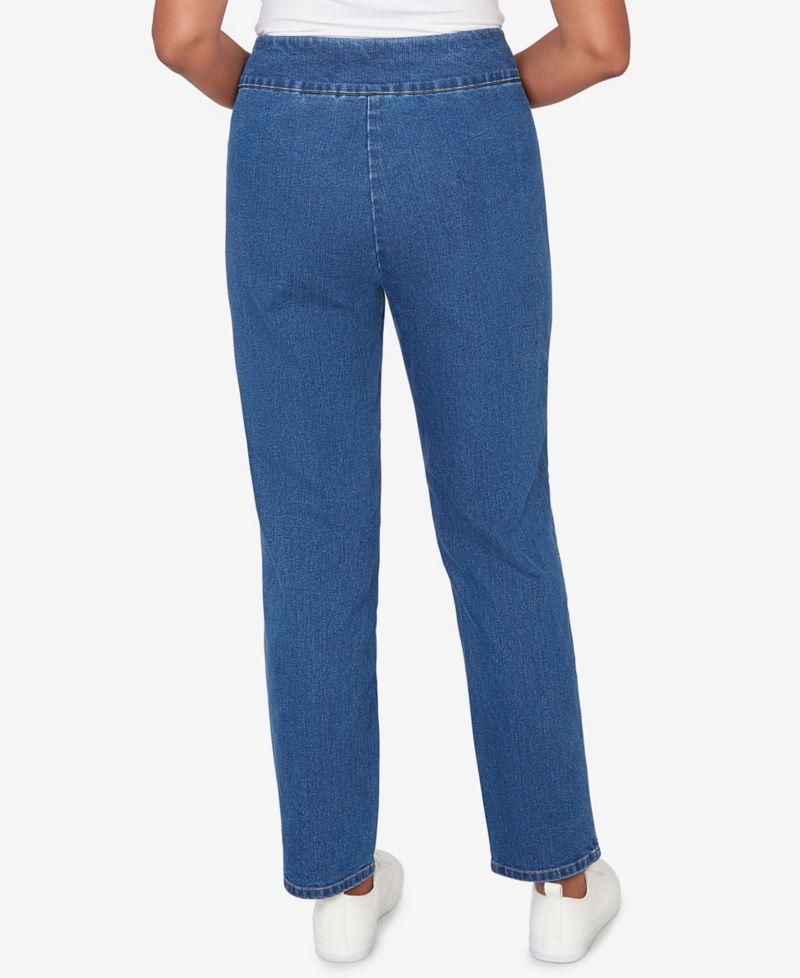 Women's Austin Geometric Heat Set Super Stretch Denim Short Length Jeans