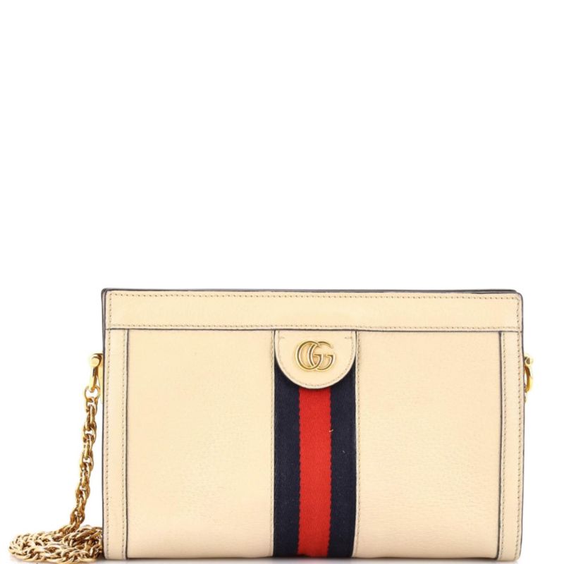 Small Ophidia Chain Shoulder Bag Leather