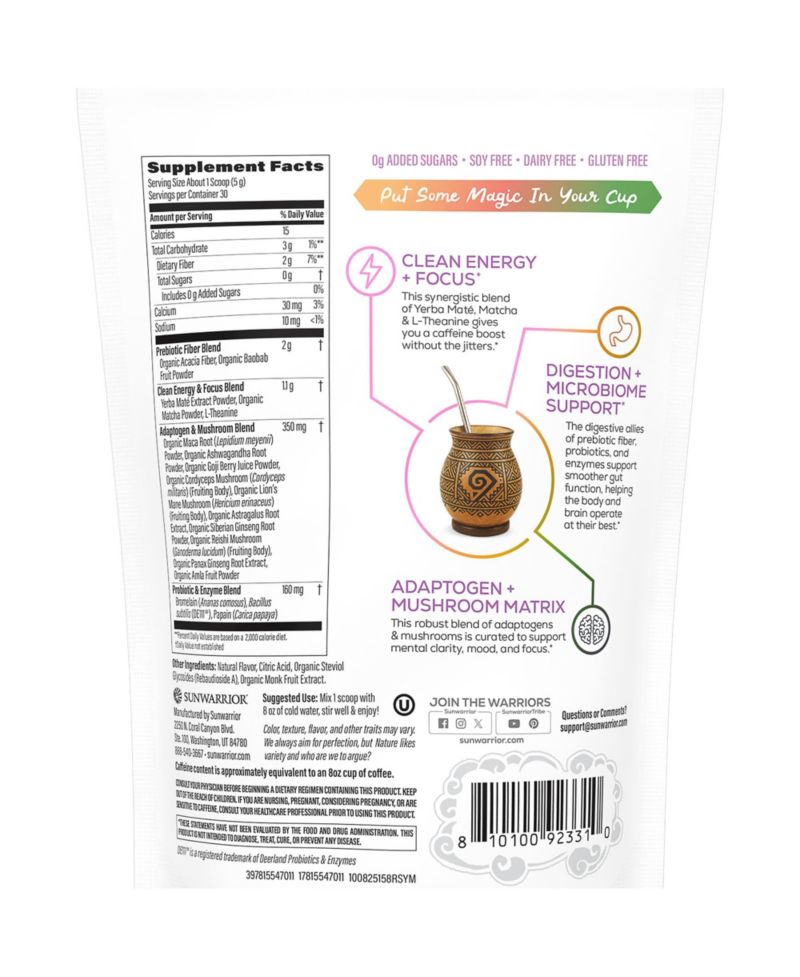 Energy Powder Drink Mix, Rainbow Sherbet Flavor, 5.4 Ounce