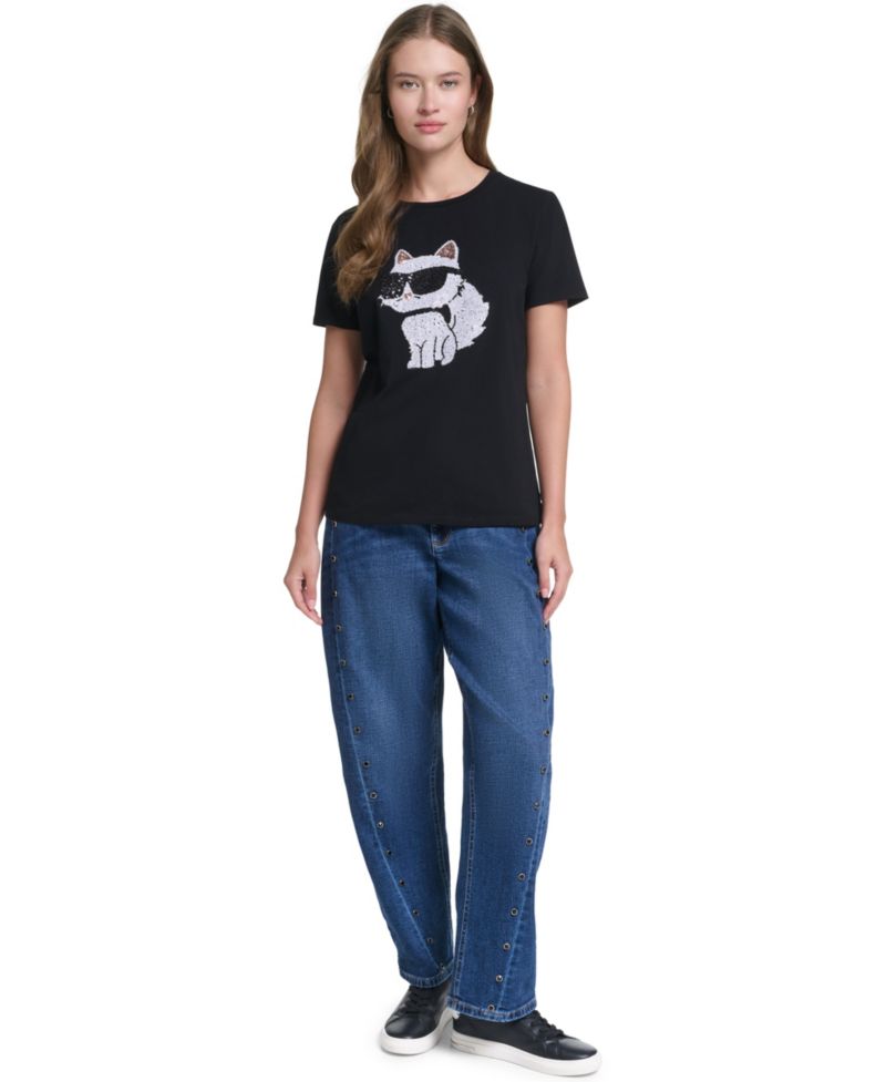 Women's Sequin Choupette Crewneck T-Shirt