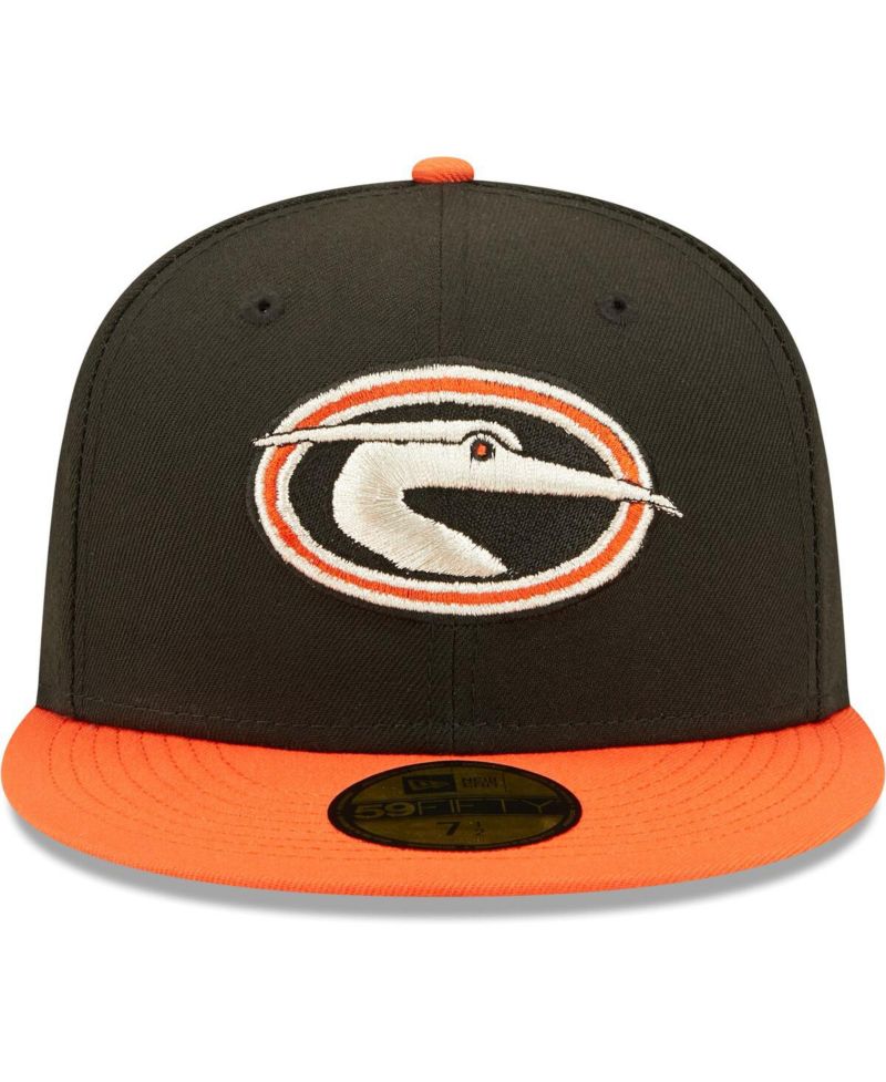 Men's Black Delmarva Shorebirds Authentic Collection Team Alternate 59FIFTY Fitted Hat