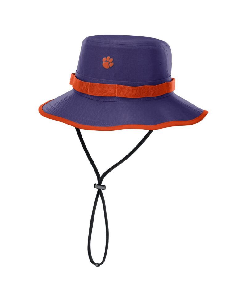Men's Purple Clemson Tigers 2025 Sideline Apex Boonie Performance Bucket Hat