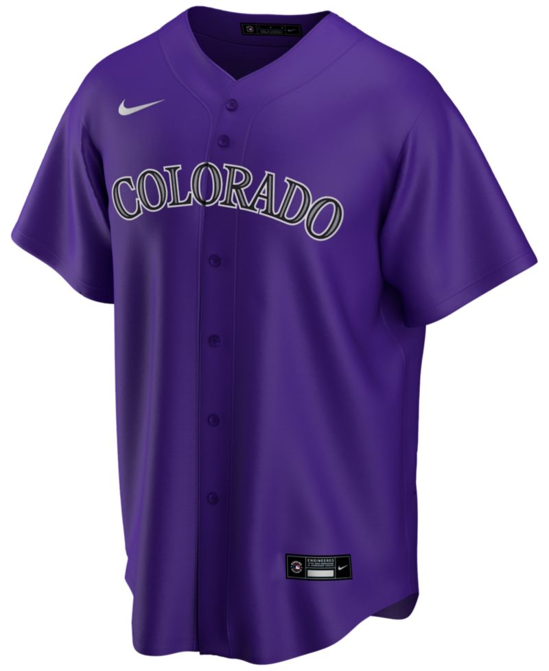 Men's Colorado Rockies Official Blank Replica Jersey