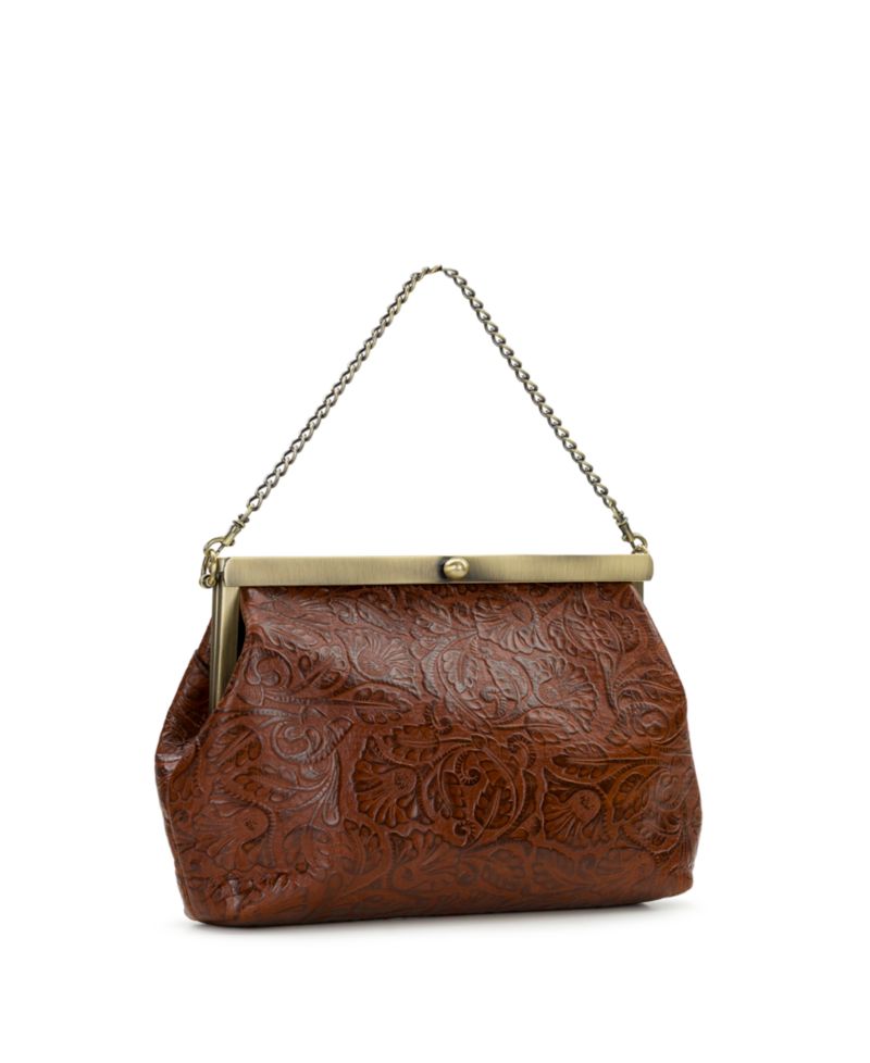 Vilaine Small Tooled Leather Frame Handbag