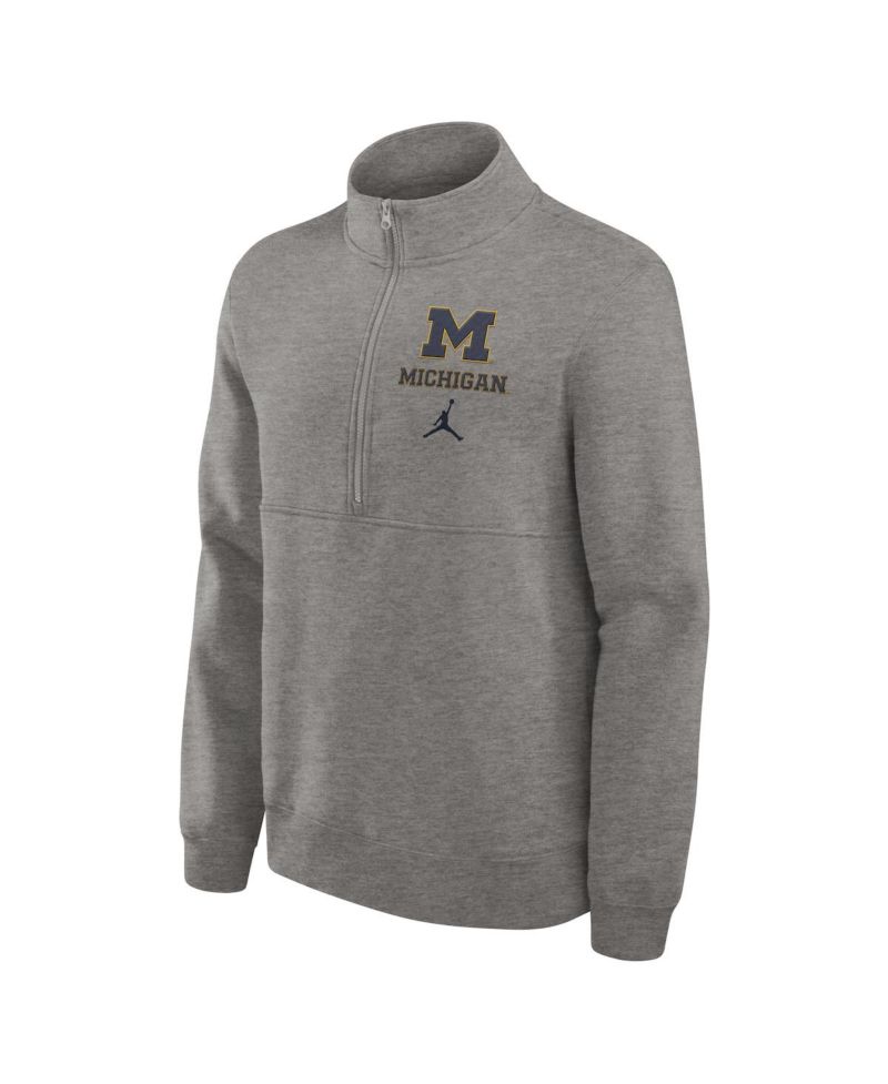 Men's Michigan Wolverines Primetime Club Half-Zip Sweatshirt