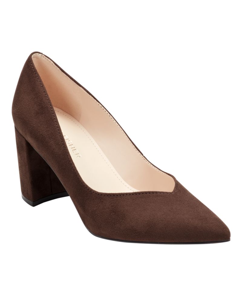 Women's Caitlin Sweetheart Topline Block Heel Pumps