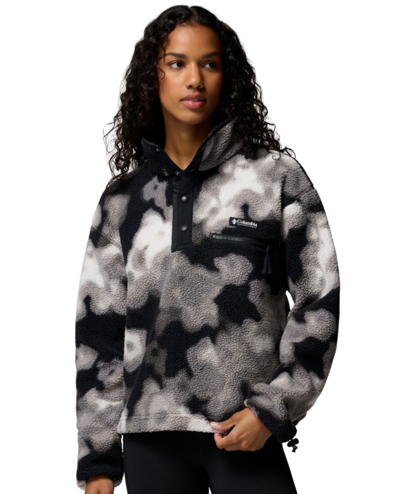 Women's Helvetia™ II Printed Cropped Half-Snap Fleece