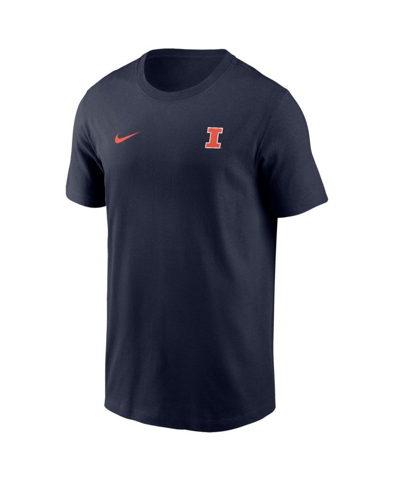 Men's Navy Illinois Fighting Illini 2025 Sideline Legend Performance T-Shirt