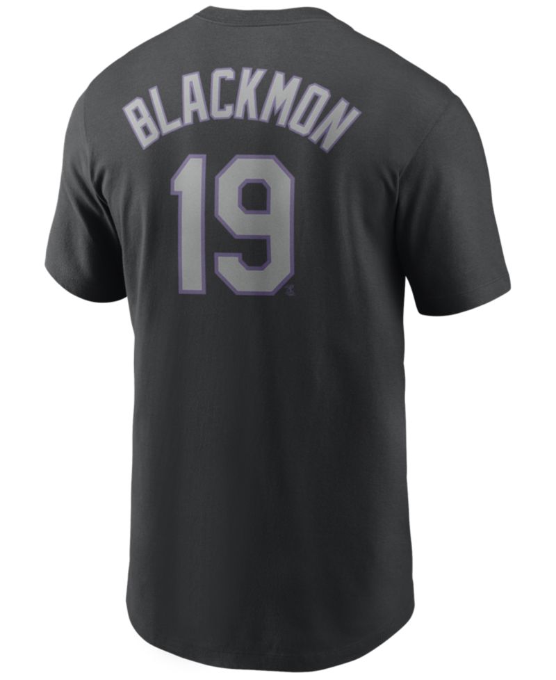 Men's Charlie Blackmon Colorado Rockies Name and Number Player T-Shirt