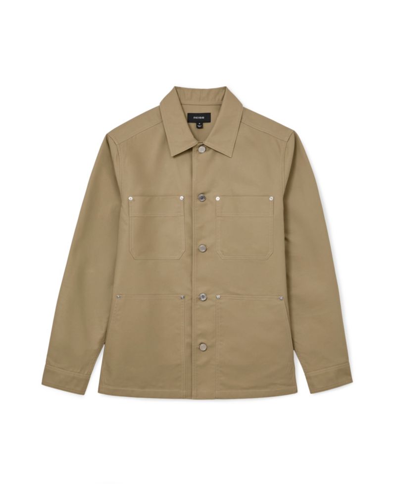 Men's Yorker Cotton-Twill Four-Pocket Overshirt