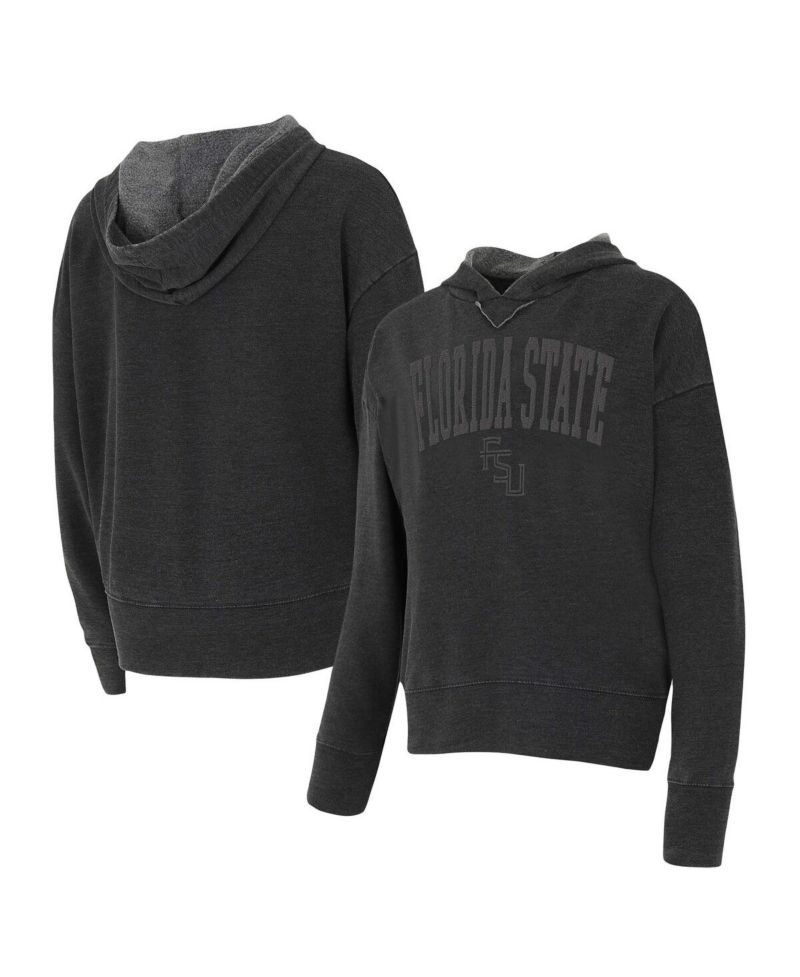 Concept Sport Women's Charcoal Florida State Seminoles Volley Long Sleeve Hoodie Top