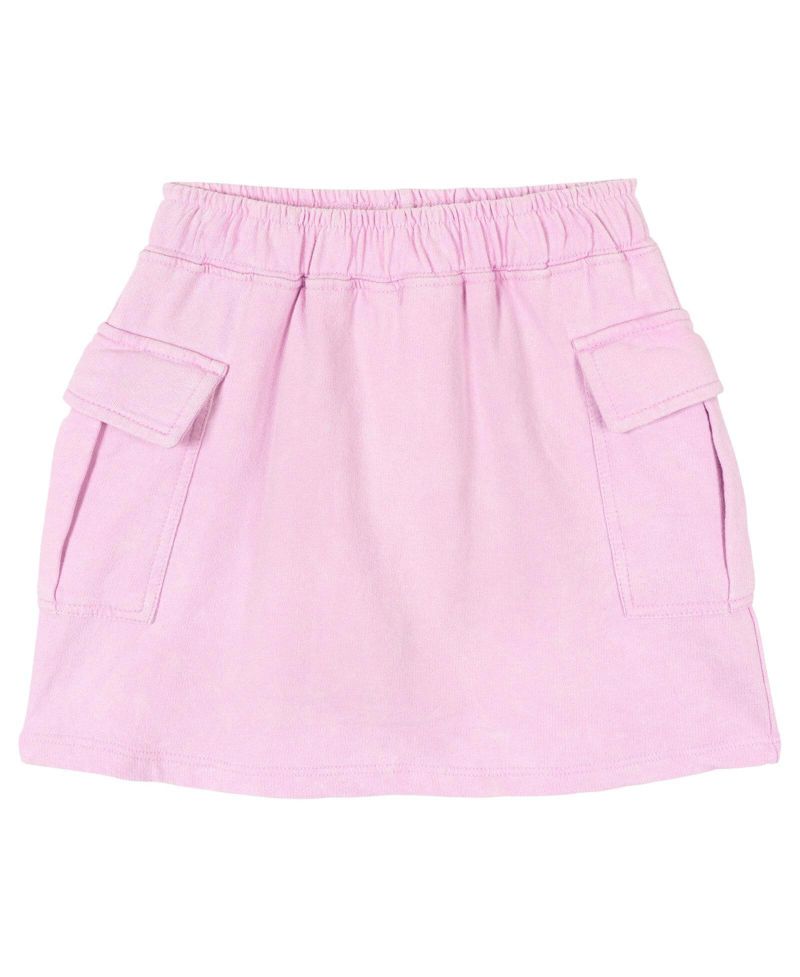 Girls' 4-16 Graphic Mineral Wash Jersey Tee and Skort, 2-Piece Set