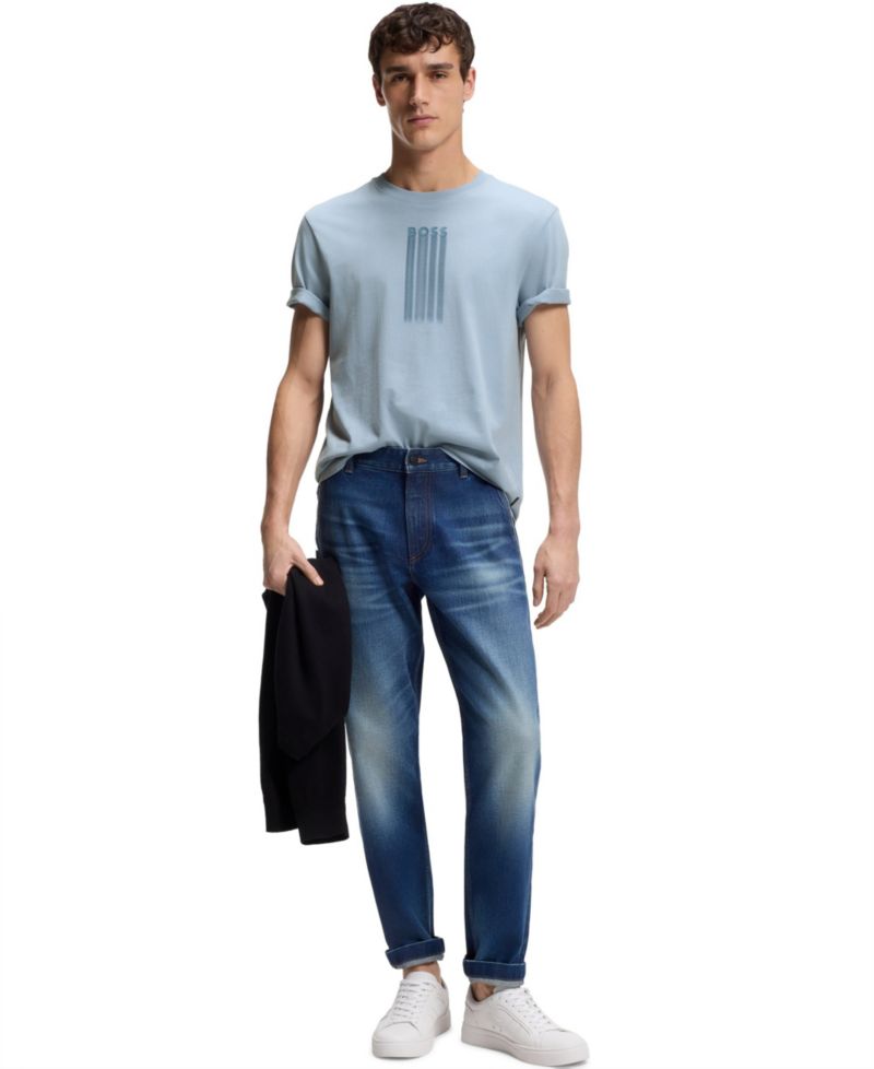 Men's Cotton-Jersey Logo Artwork T-Shirt