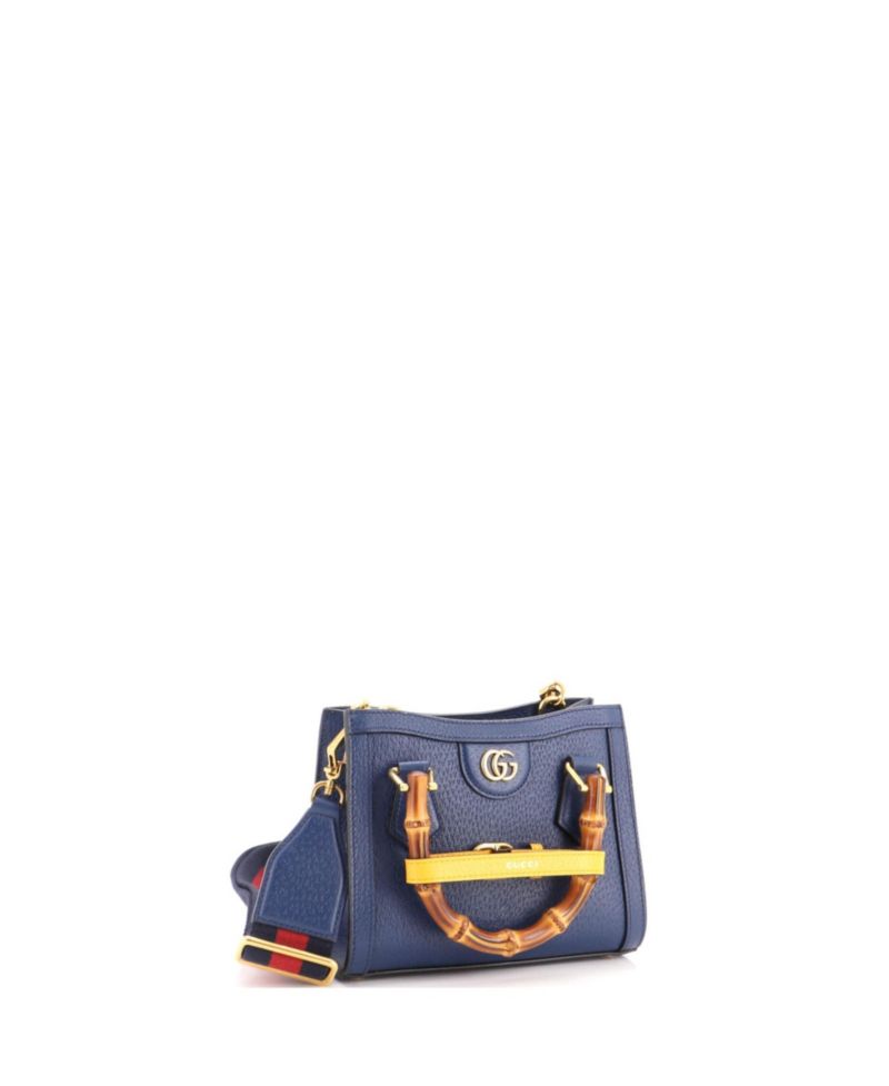 Mini Diana NM Bamboo Handle Tote Leather
