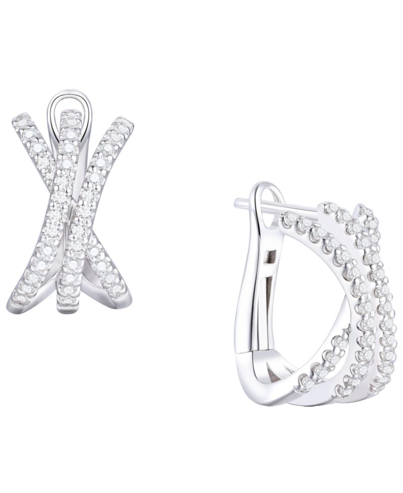 Diamond Earrings (1/2 ct. t.w.) in Sterling Silver