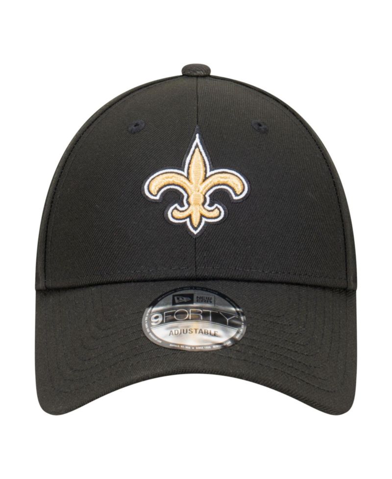 Men's Black New Orleans Saints Core Team 9FORTY Adjustable Hat