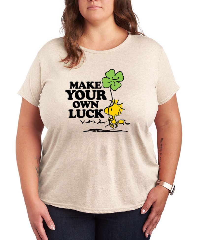 Plus Size Peanuts St. Patrick's Day Graphic T-Shirt