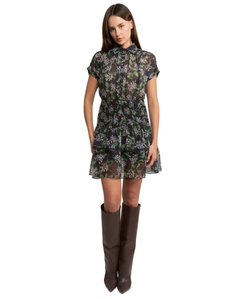 Women's Lindsey Collared Button-Front Mini Dress