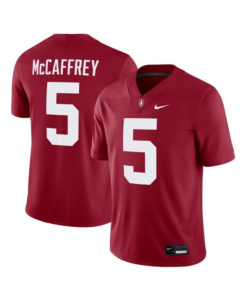 Men's Christian McCaffrey 5 Cardinal Stanford Cardinal Alumni Player Game Jersey